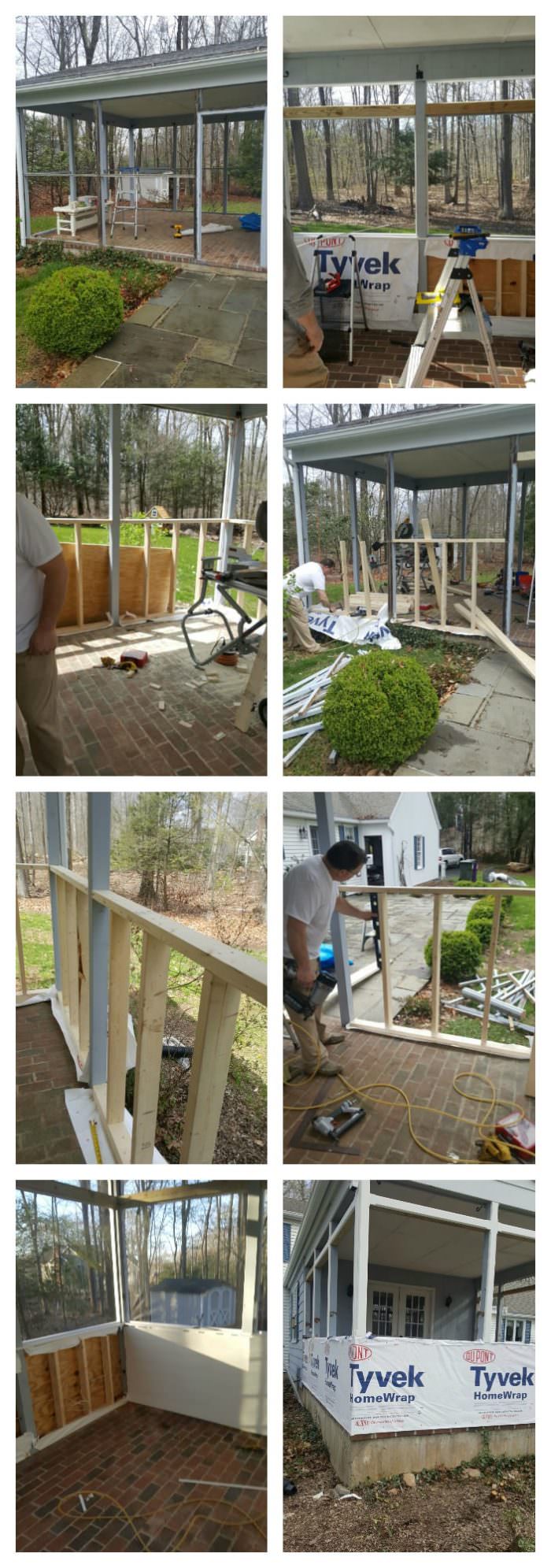 Screen Porch Makeover with Raymor & Flanigan // The before & after images along with screen porch ideas and makeover tips