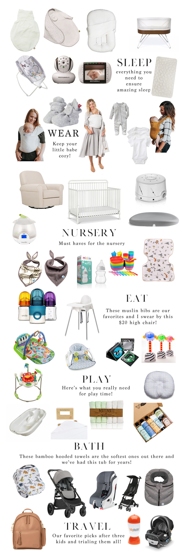 Now that I am a mother of three I can honestly say that I have a good grasp on what moms REALLY need for Baby Registry Must Haves.