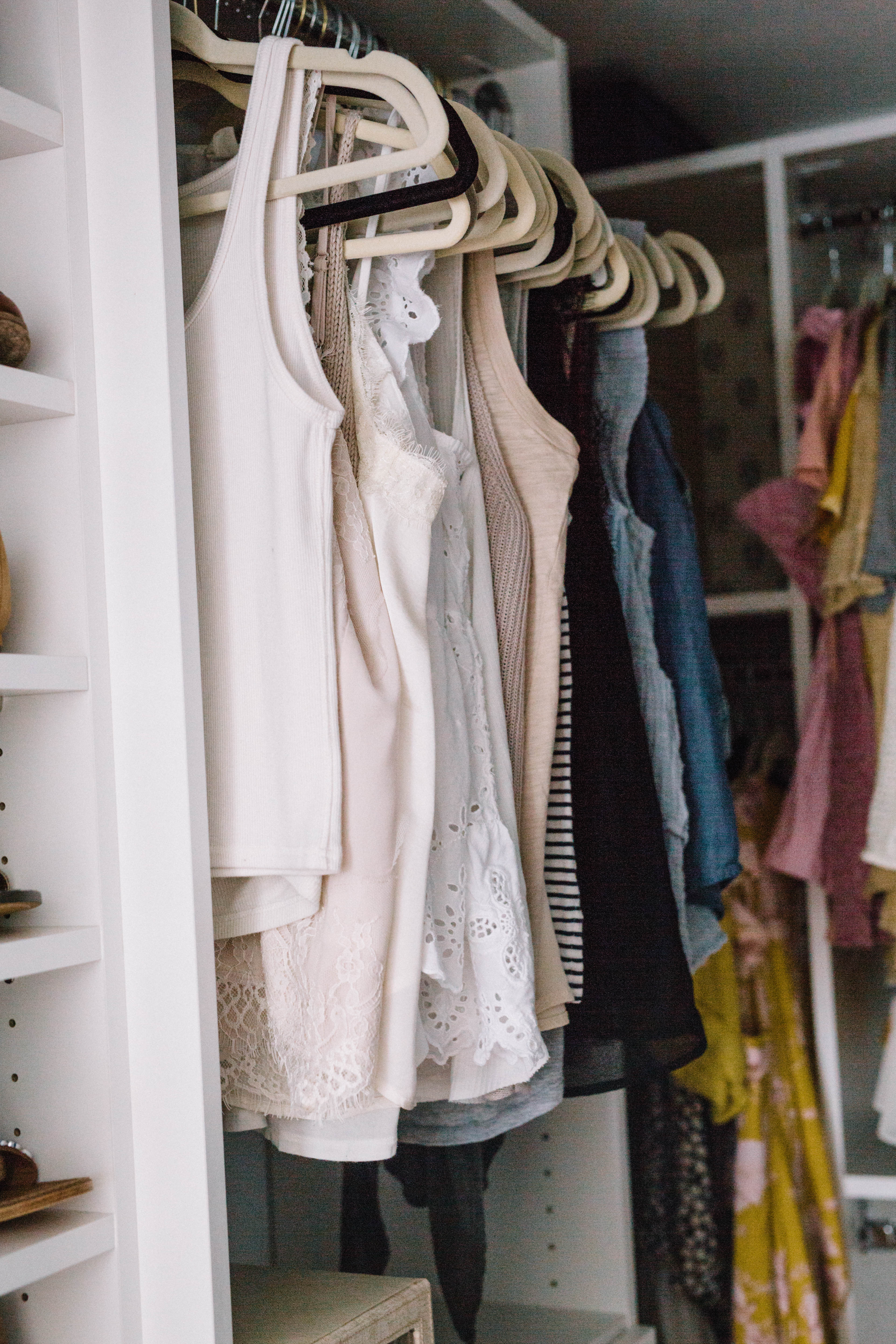 Our master walk-in closet makeover with built in drawers, a great area for shoes and more! 