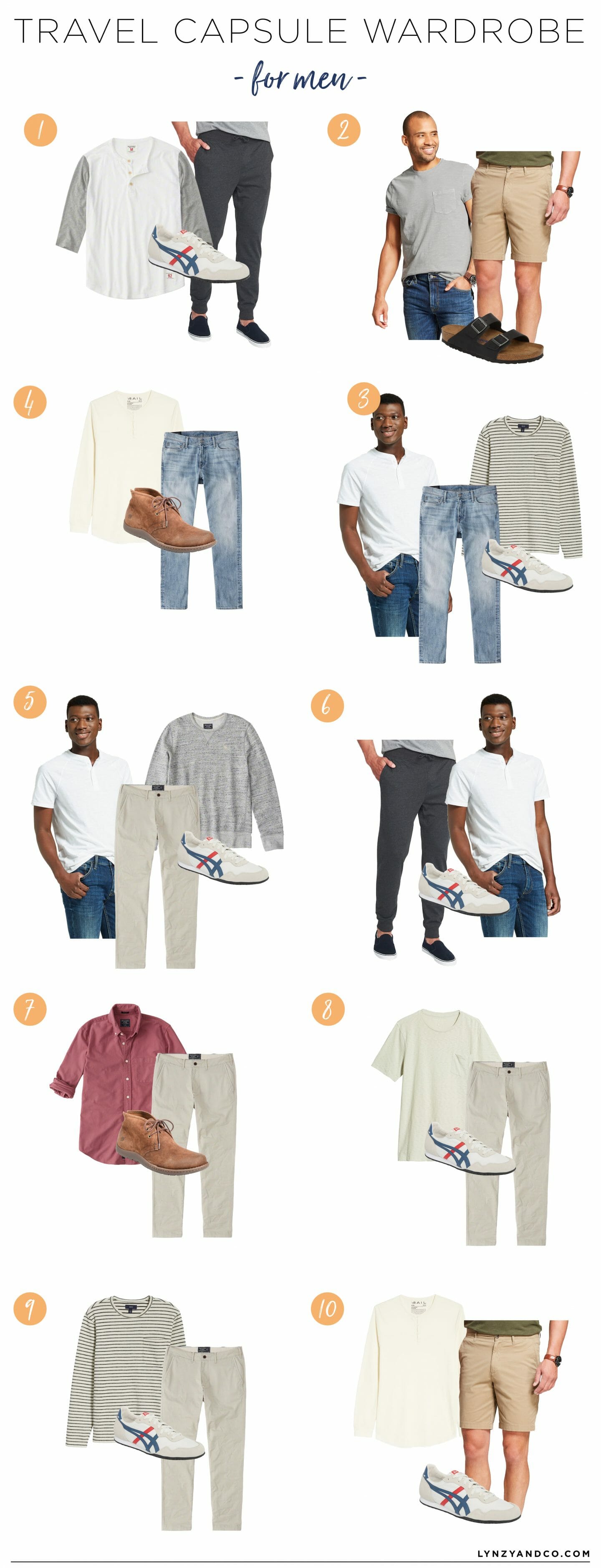 Travel Capsule Wardrobe For Him Lynzy Co