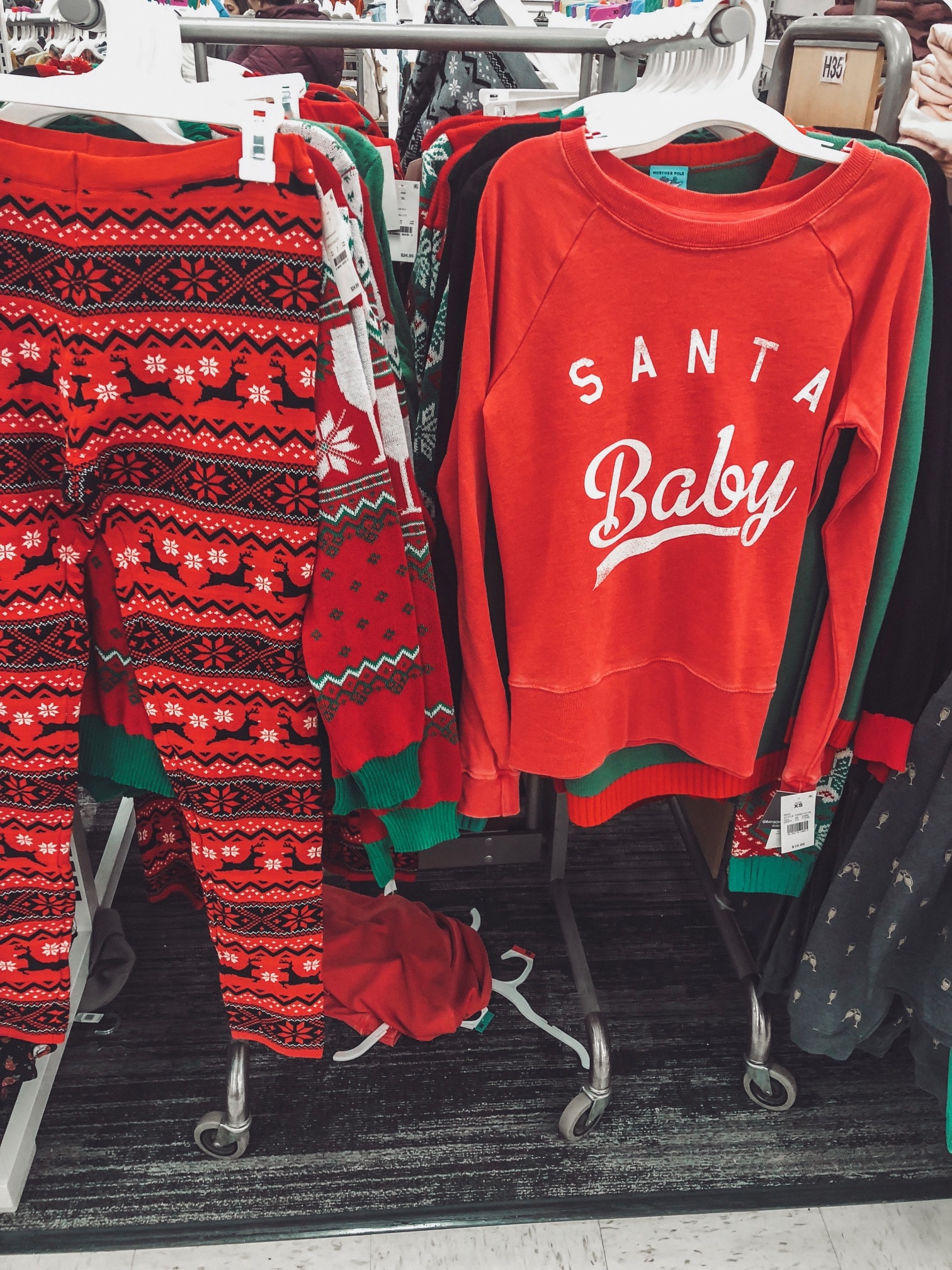 target santa baby sweatshirt