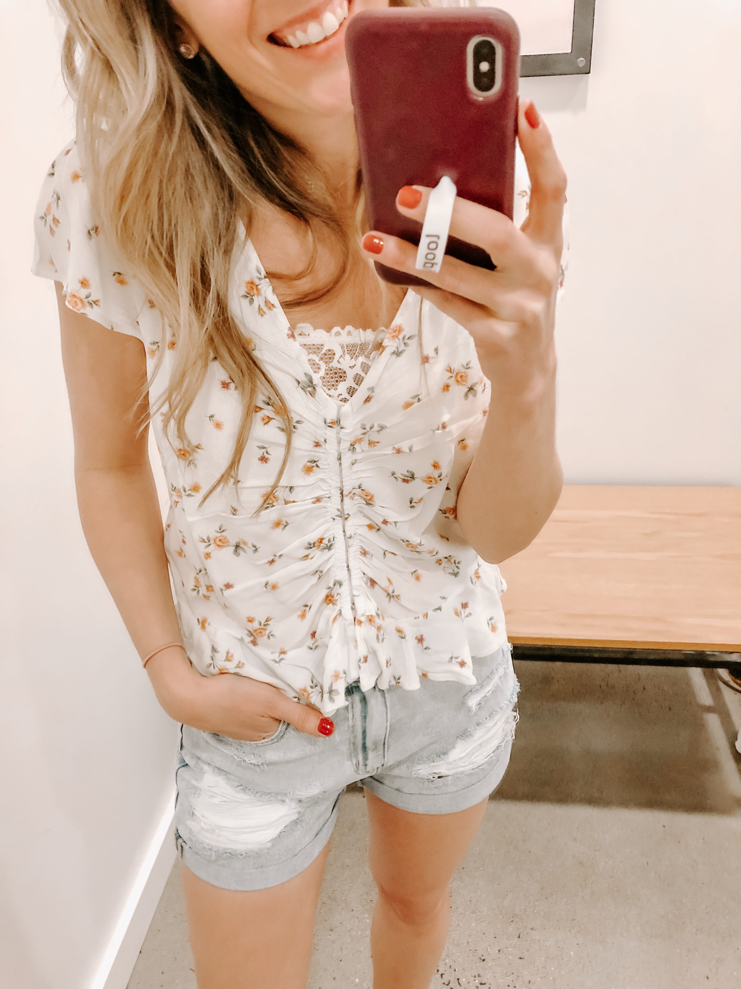 old navy daisy shorts