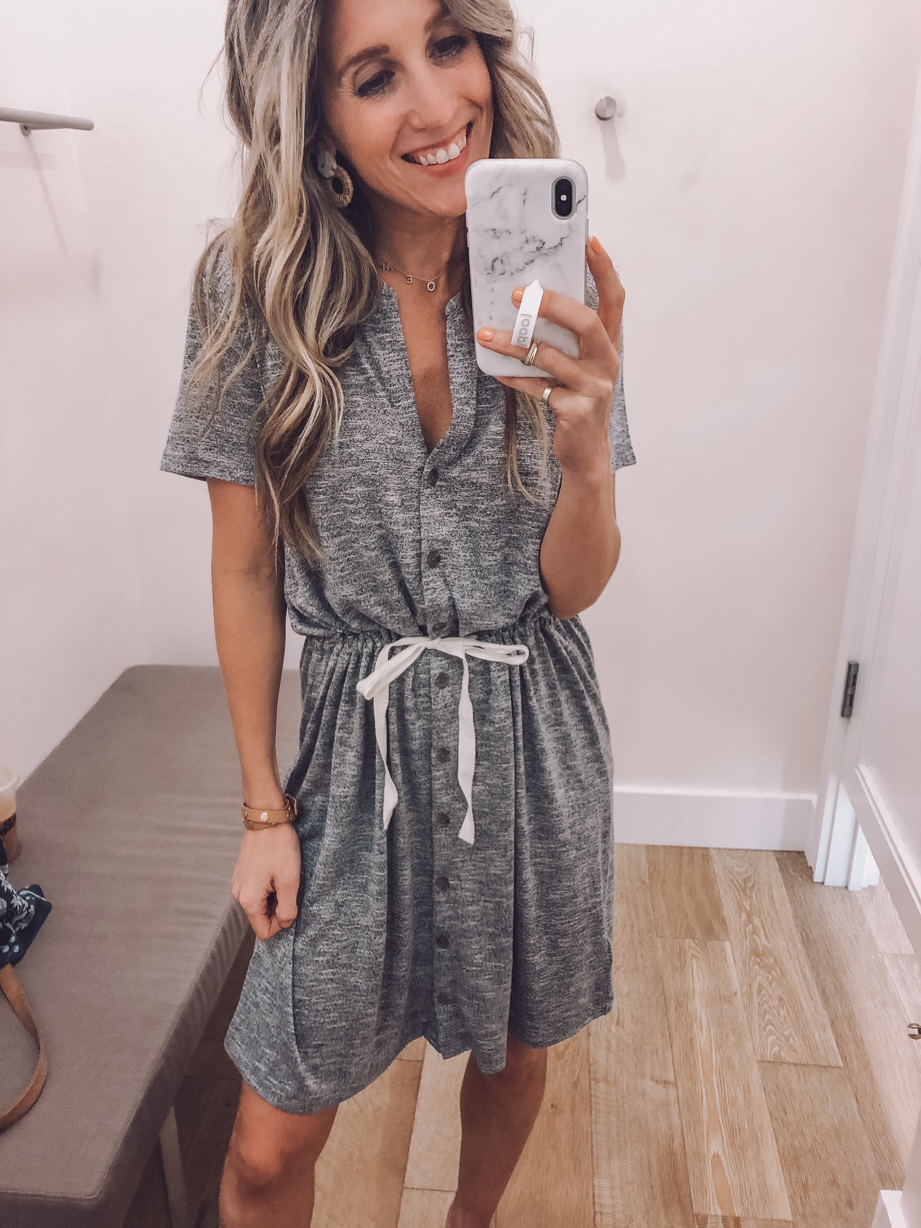 lou & grey brushmarl shirtdress