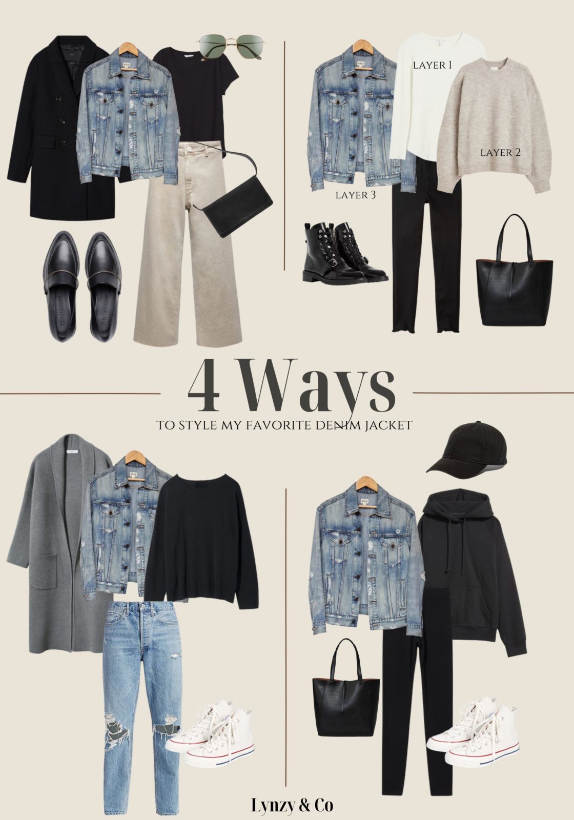 4 Ways to Style My Favorite Denim Jacket (+ secret sale) - Lynzy & Co.