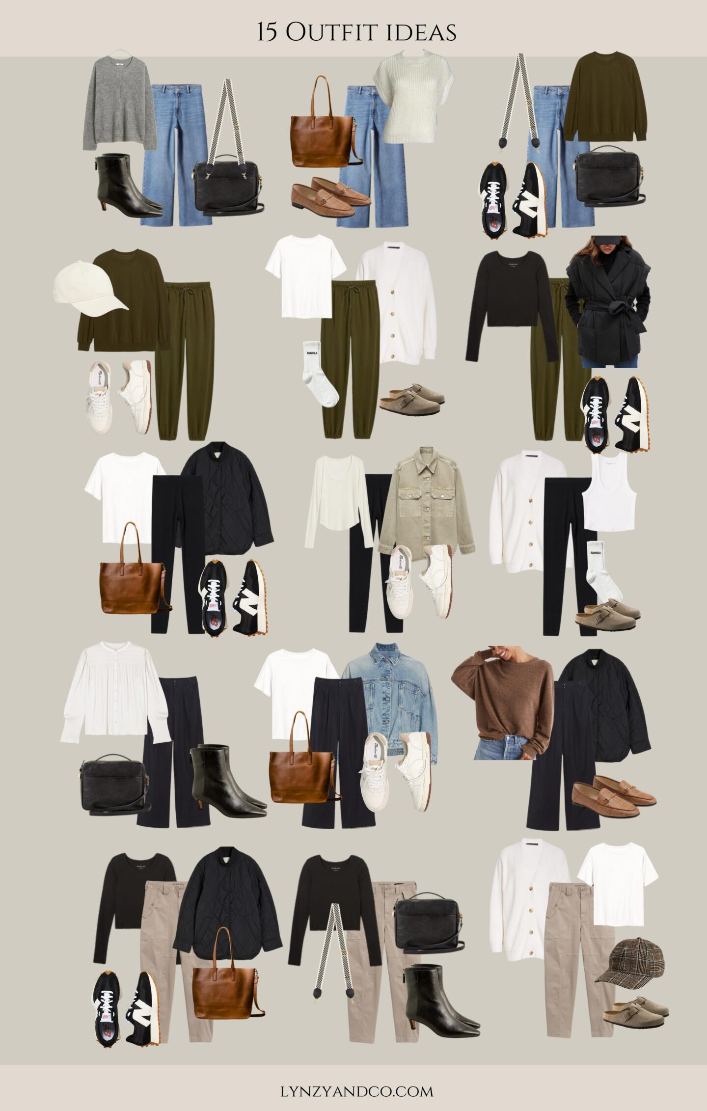 Fall Capsule Wardrobe: Affordable Mix and Match Fall Outfit Ideas